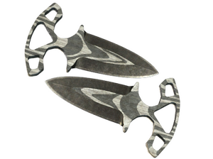 ★ Shadow Daggers | Black Laminate (Battle-Scarred)